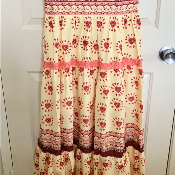 Latiste By Amy Vintage Boho Print Maxi Dress with Pearl - Picture 3 of 13